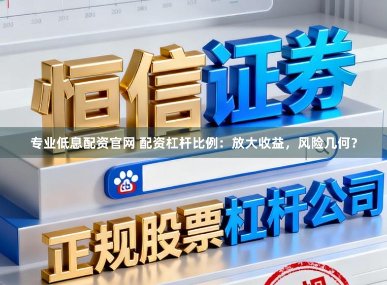 专业低息配资官网 配资杠杆比例：放大收益，风险几何？