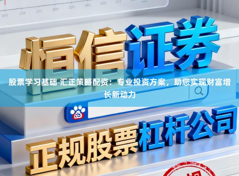 股票学习基础 汇正策略配资：专业投资方案，助您实现财富增长新动力